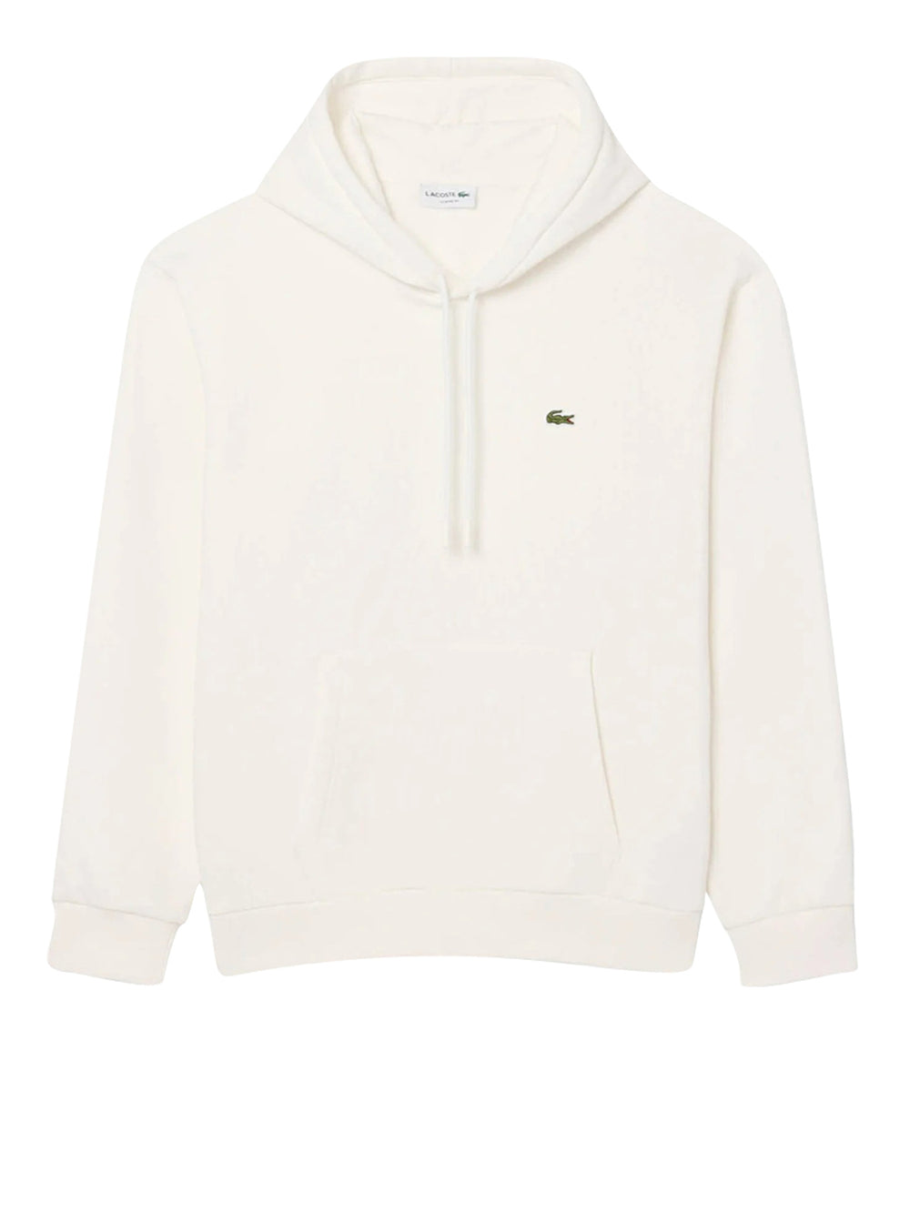 LACOSTE Felpa Lacoste In Tinta Unita Bianco