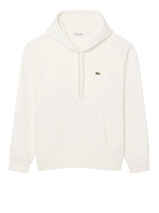 LACOSTE Felpa Lacoste In Tinta Unita Bianco