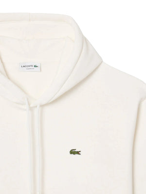 LACOSTE Felpa Lacoste In Tinta Unita Bianco