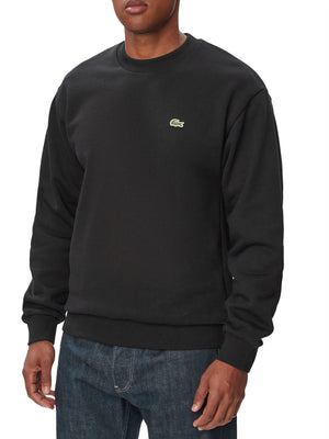 LACOSTE Felpa Lacoste Mini Logo Frontale Nero
