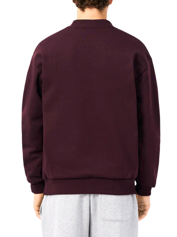 LACOSTE Felpa Lacoste Logo Iconico Marrone