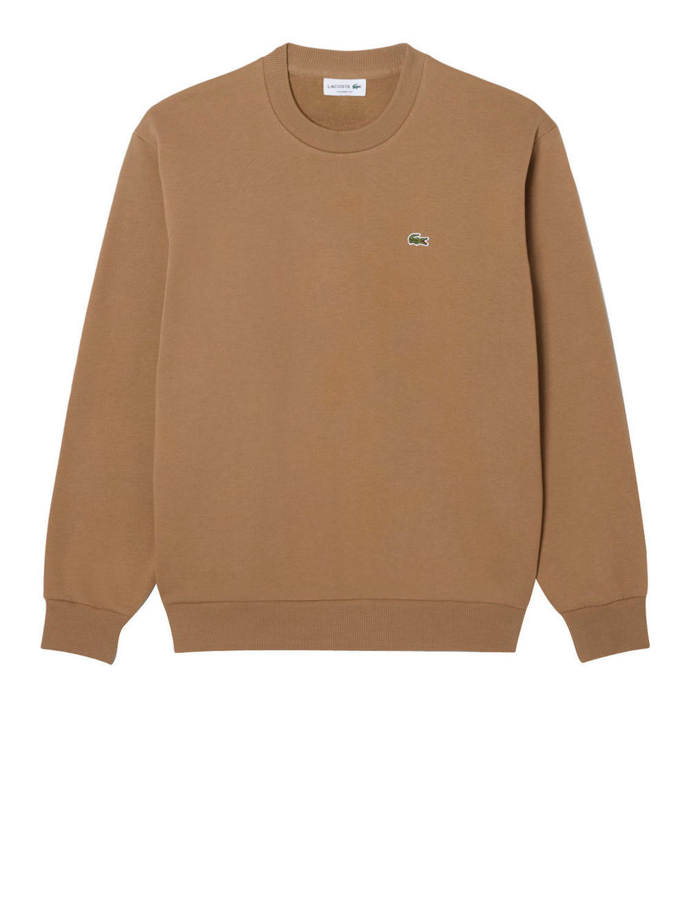 LACOSTE Felpa Lacoste Logo Iconico Marrone Chiaro