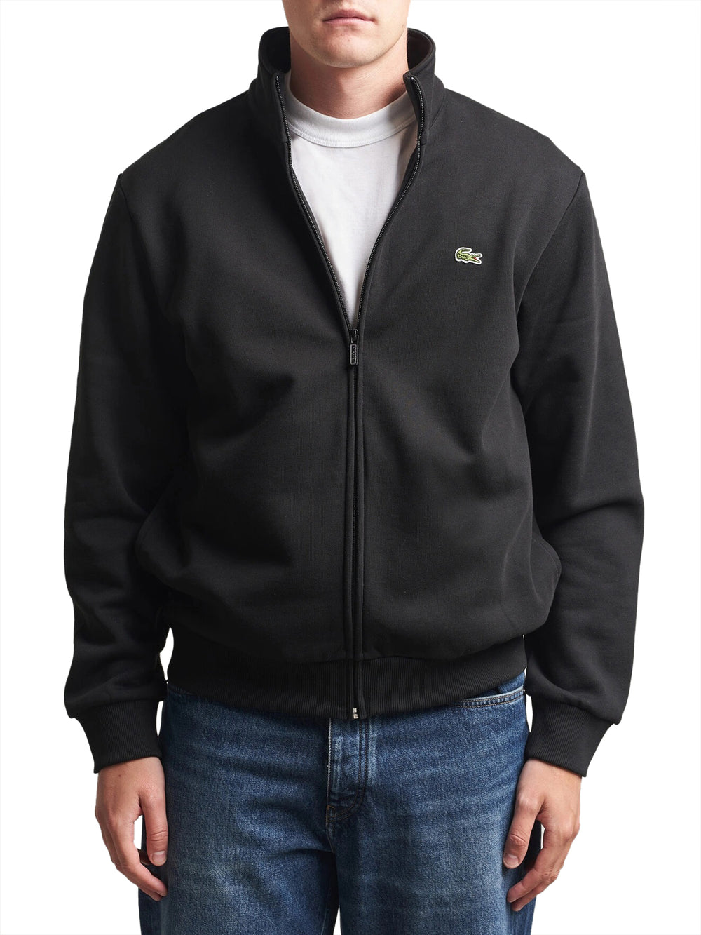 LACOSTE Felpa Lacoste In Tinta Unita Nero