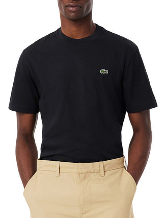LACOSTE T-Shirt Lacoste In Cotone - Nero