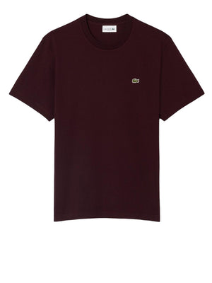 Lacoste T-Shirt Lacoste In Cotone Bordeaux