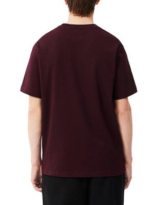 Lacoste T-Shirt Lacoste In Cotone Bordeaux