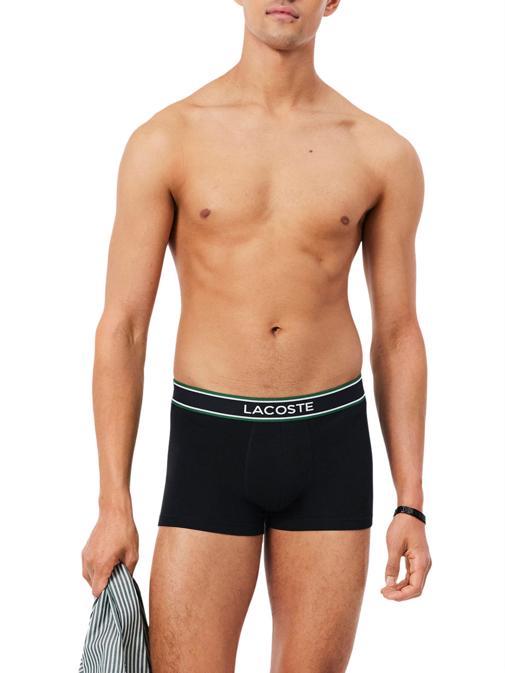 LACOSTE UNDERWEAR Confezione Di 3 Boxer Lacoste Aderenti Nero