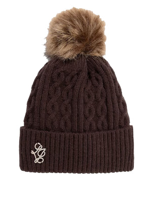 Liu Jo Cappello In Maglia Con Pompon Liu Jo - Testa Di Moro