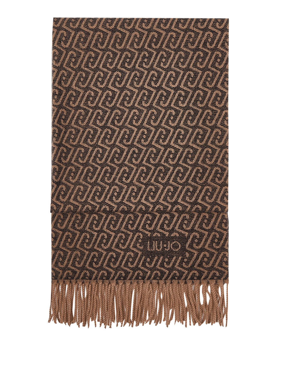 LIU JO SOFT1 Sciarpa Con Logo Monogram Liu Jo - Nero