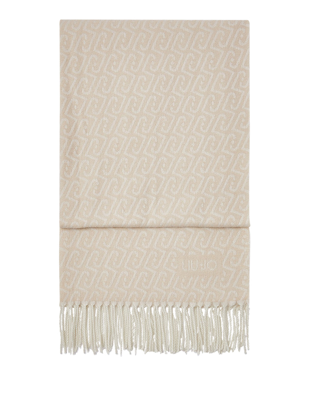 LIU JO SOFT1 Sciarpa Con Logo Monogram Liu Jo - Bianco