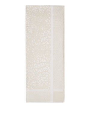LIU JO SOFT1 Sciarpa Jacquard Con Stampa Animalier - Burro