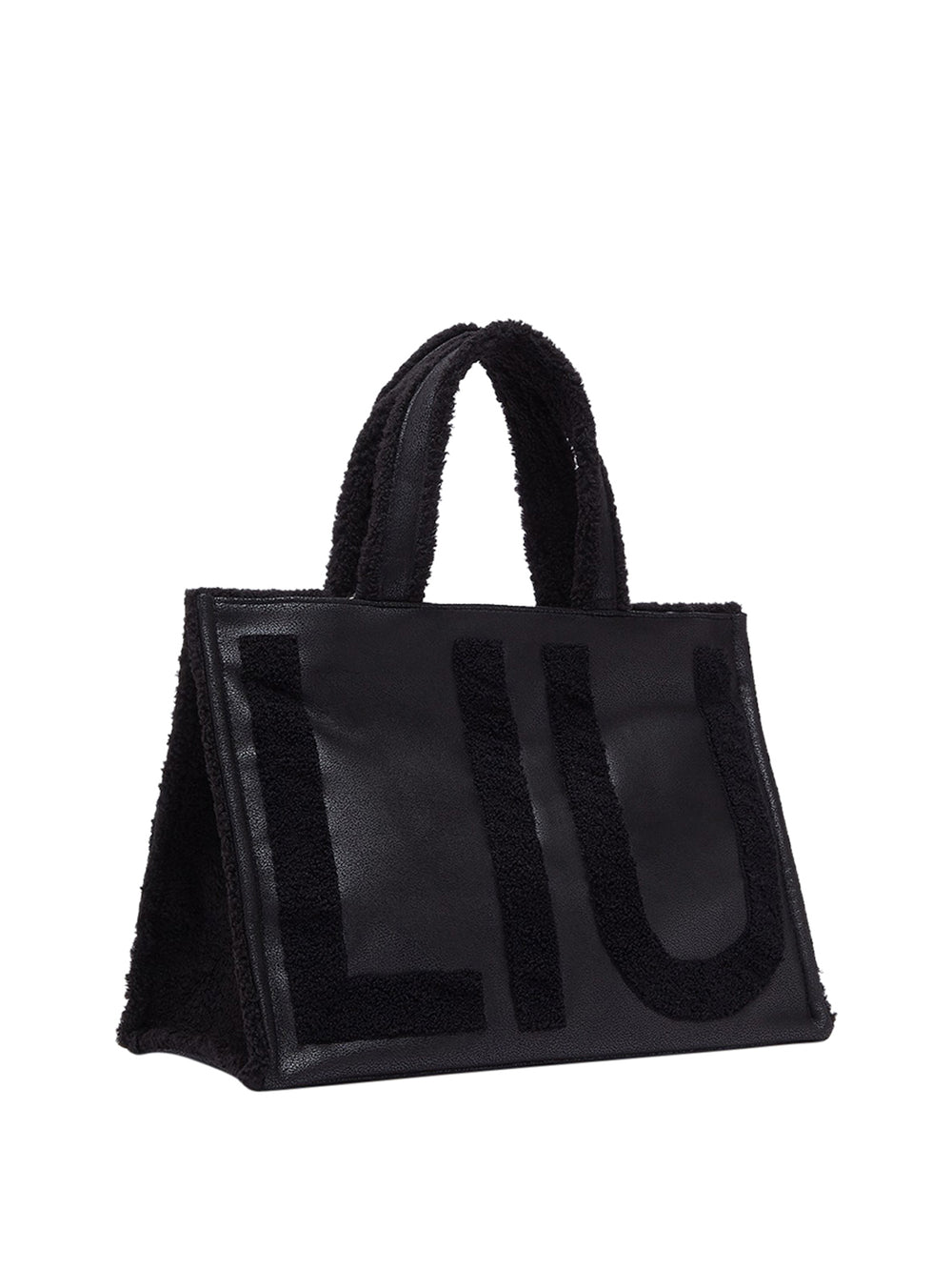LIU JO SOFT1 Borsa Tote Grande Con Logo Liu Jo - Nero