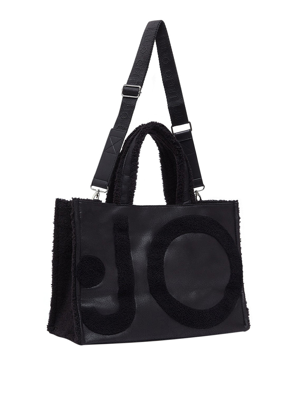 LIU JO SOFT1 Borsa Tote Grande Con Logo Liu Jo - Nero