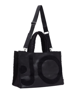 LIU JO SOFT1 Borsa Tote Grande Con Logo Liu Jo - Nero