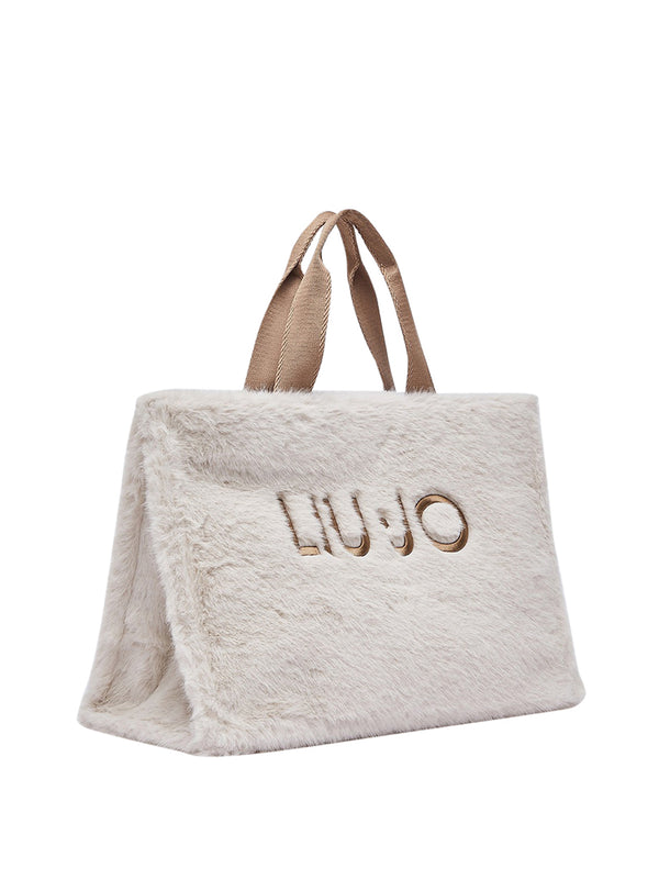 LIU JO SOFT1 Borsa Tote Grande In Teddy Liu Jo - Burro