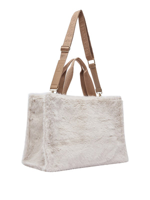 LIU JO SOFT1 Borsa Tote Grande In Teddy Liu Jo - Burro