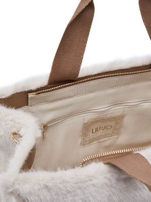 LIU JO SOFT1 Borsa Tote Grande In Teddy Liu Jo - Burro