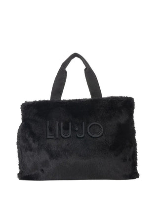 LIU JO SOFT1 Borsa Tote Grande In Teddy Liu Jo - Nero