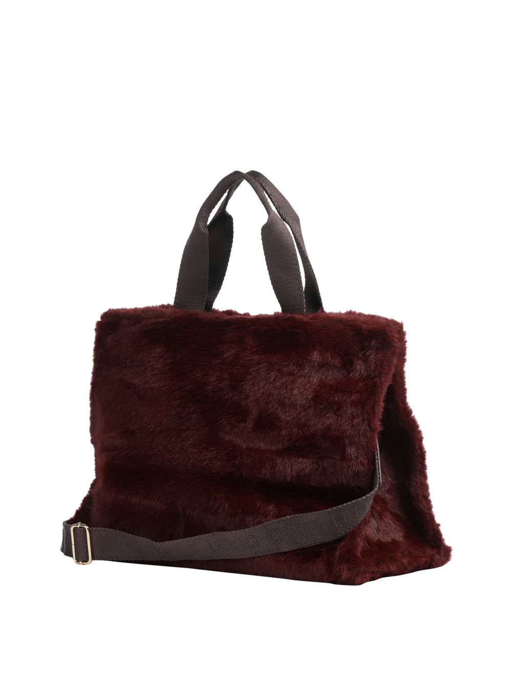 LIU JO SOFT1 Borsa Tote Grande In Teddy Liu Jo - Rosso Scuro