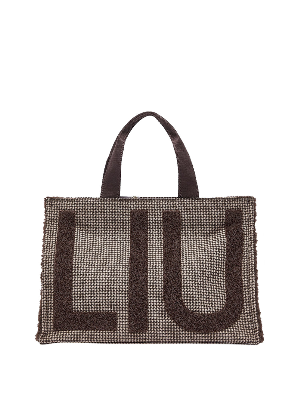 LIU JO SOFT1 Borsa Tote Grande In Tessuto Check Liu Jo - T.Moro