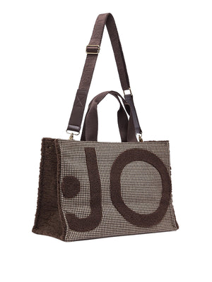 LIU JO SOFT1 Borsa Tote Grande In Tessuto Check Liu Jo - T.Moro