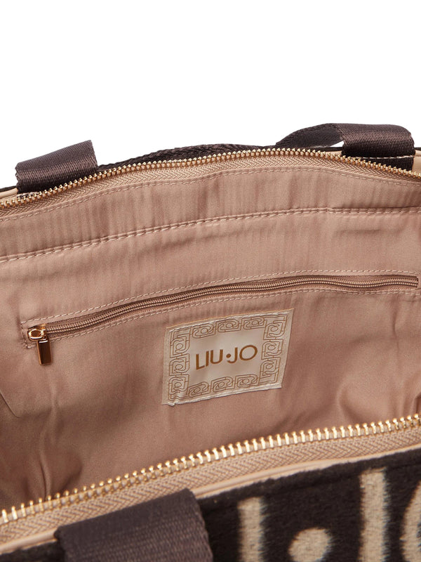 LIU JO SOFT1 Borsa Tote Grande Jacquard Liu Jo - T.Moro