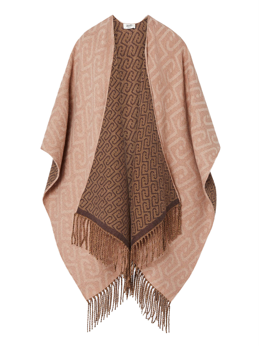 Liu Jo Poncho Jacquard Con Monogramma LiuJo - Cammello