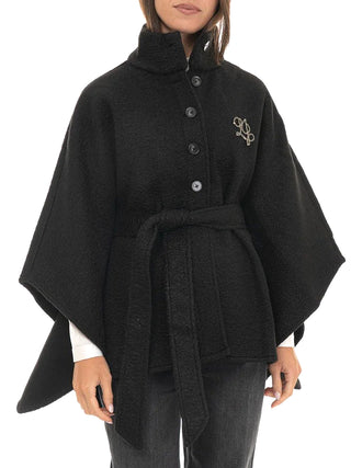 LIU JO SOFT1 Poncho Cappa Liu Jo - Nero