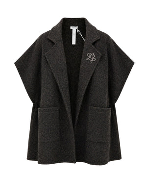 LIU JO SOFT1 Poncho Gilet Liu Jo - Marrone