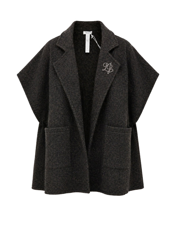 LIU JO SOFT1 Poncho Gilet Liu Jo - Marrone