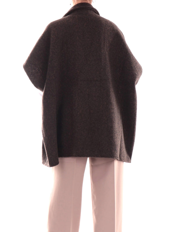 LIU JO SOFT1 Poncho Gilet Liu Jo - Marrone