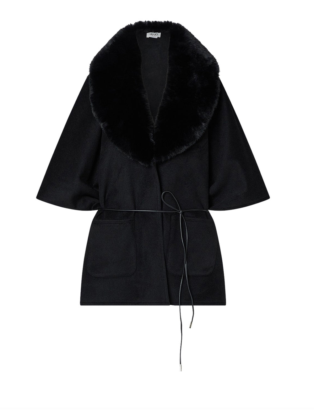 LIU JO SOFT1 Poncho In Montone Sintetico Liu Jo - Nero