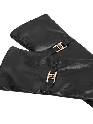 Liu Jo Guanti Con Logo Liu Jo - Nero