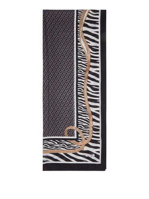 LIU JO SOFT1 Sciarpa Animalier Con Cinturini Liu Jo - Nero