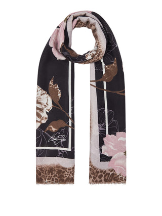 LIU JO SOFT1 Sciarpa Con Fiori Liu Jo - Cammello