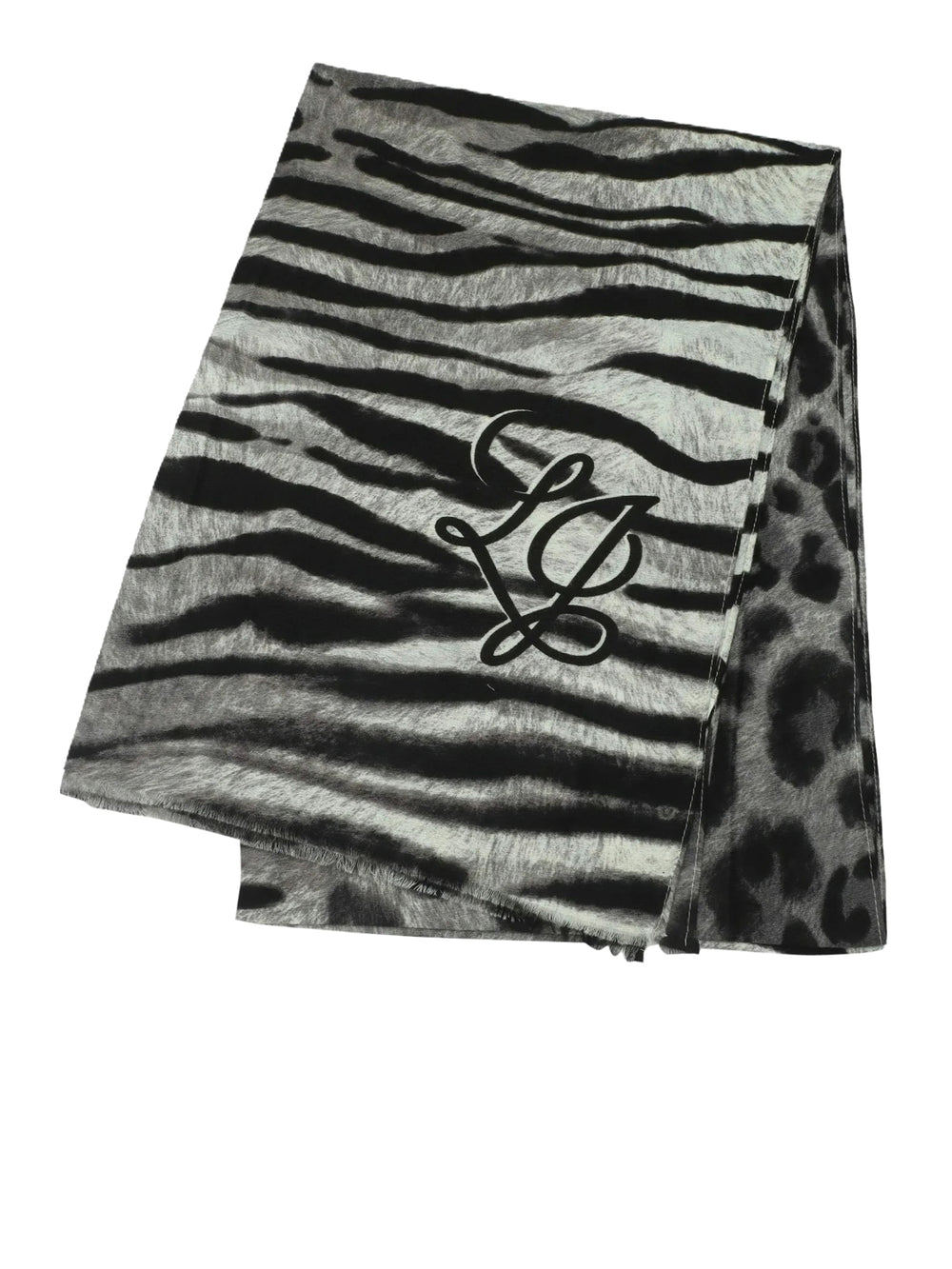 LIU JO SOFT1 Sciarpa Animalier Zebrata Liu Jo - Nero