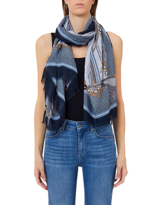 LIU JO SOFT1 Sciarpa Ecs Metalware Liu Jo - Blu