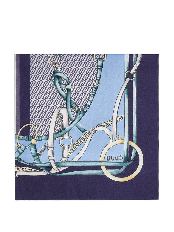 Liu Jo Foulard Con Stampa Liu Jo - Blu