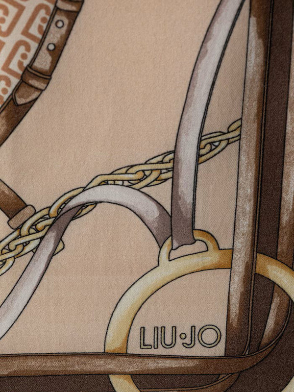 Liu Jo Foulard Con Stampa Liu Jo - Marrone