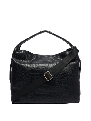 LIUJO ACCESSORI1 Borsa A Mano Liu Jo Effetto Cocco Nero