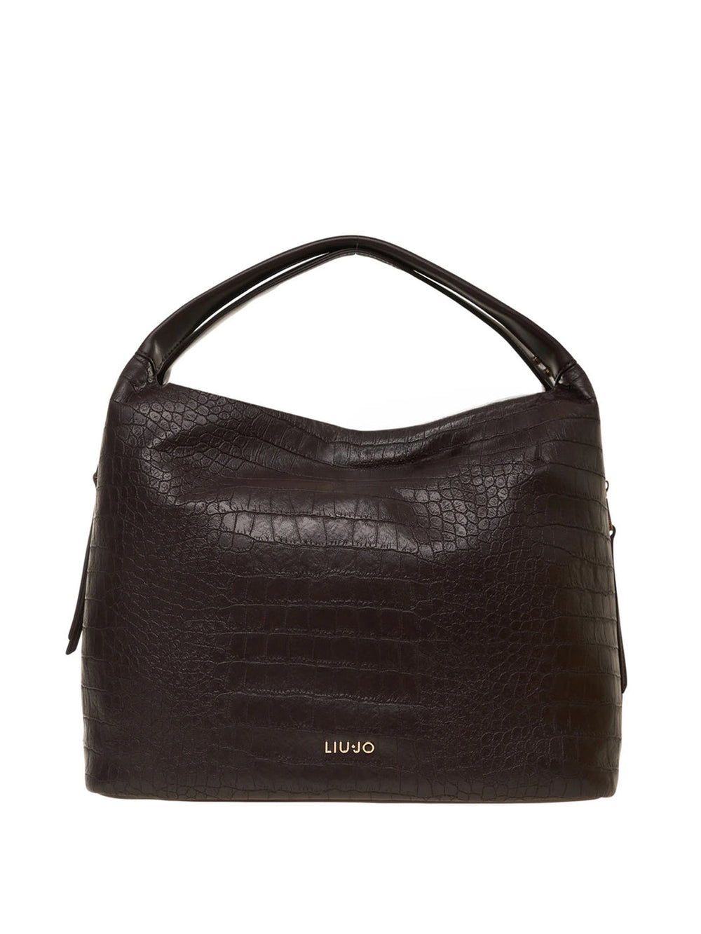 LIUJO ACCESSORI1 Borsa A Mano Liu Jo Effetto Cocco Deep Brown