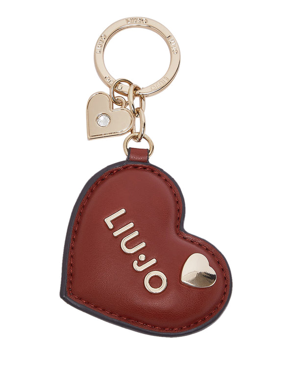 Liu Jo Portachiavi A Cuore Con Stampa Monogram Liu Jo - Barn Red