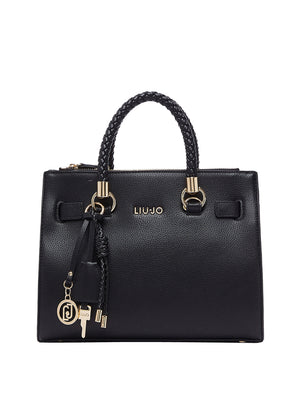 LIUJO ACCESSORI1 Borsa A Tracolla Liu Jo Logo Frontale Nero