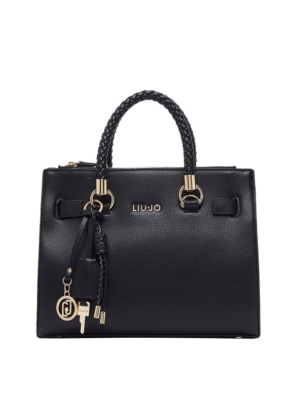 LIUJO ACCESSORI1 Borsa A Tracolla Liu Jo Logo Frontale Nero
