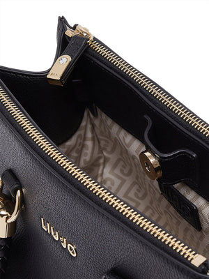 LIUJO ACCESSORI1 Borsa A Tracolla Liu Jo Logo Frontale Nero