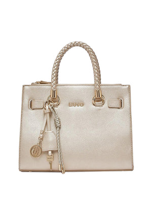 LIUJO ACCESSORI1 Borsa A Tracolla Liu Jo Logo Frontale Gold