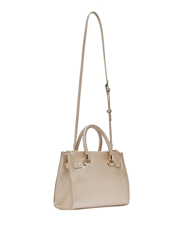 LIUJO ACCESSORI1 Borsa A Tracolla Liu Jo Logo Frontale Gold