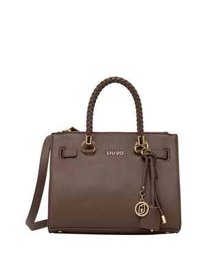 LIUJO ACCESSORI1 Borsa A Tracolla Liu Jo Logo Frontale Dark Mocha