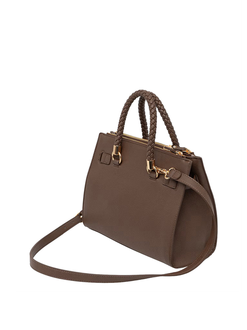 LIUJO ACCESSORI1 Borsa A Tracolla Liu Jo Logo Frontale Dark Mocha
