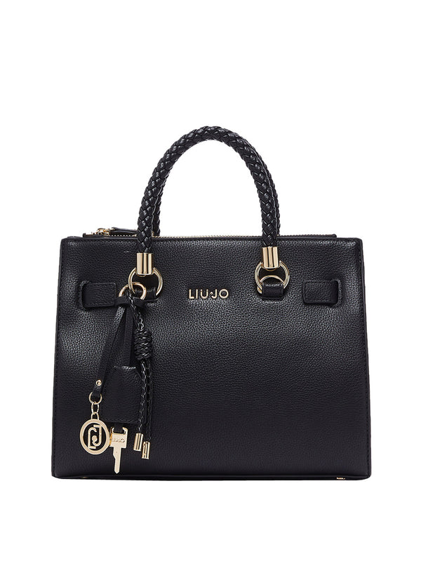 LIUJO ACCESSORI1 Borsa A Tracolla Liu Jo Logo Frontale Nero